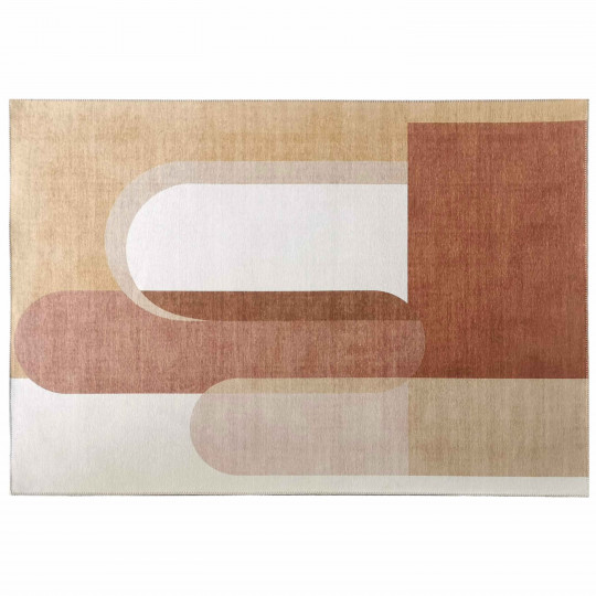 Tapis tissé motif abstrait design