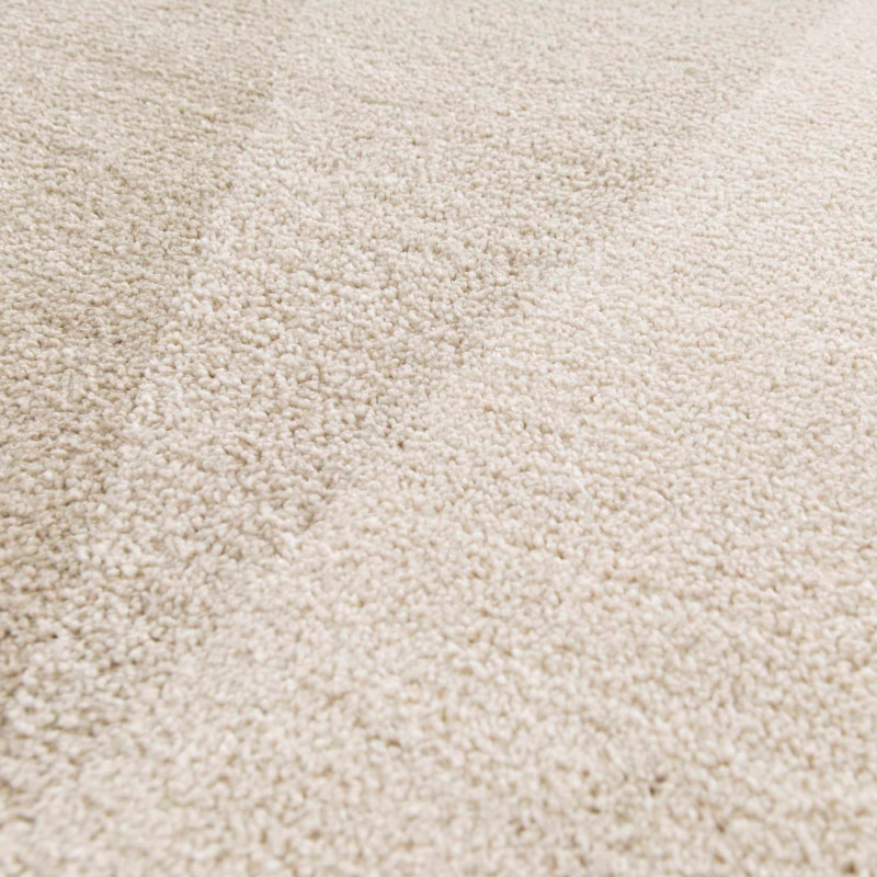 Tapis rectangulaire motif graphique à poils courts