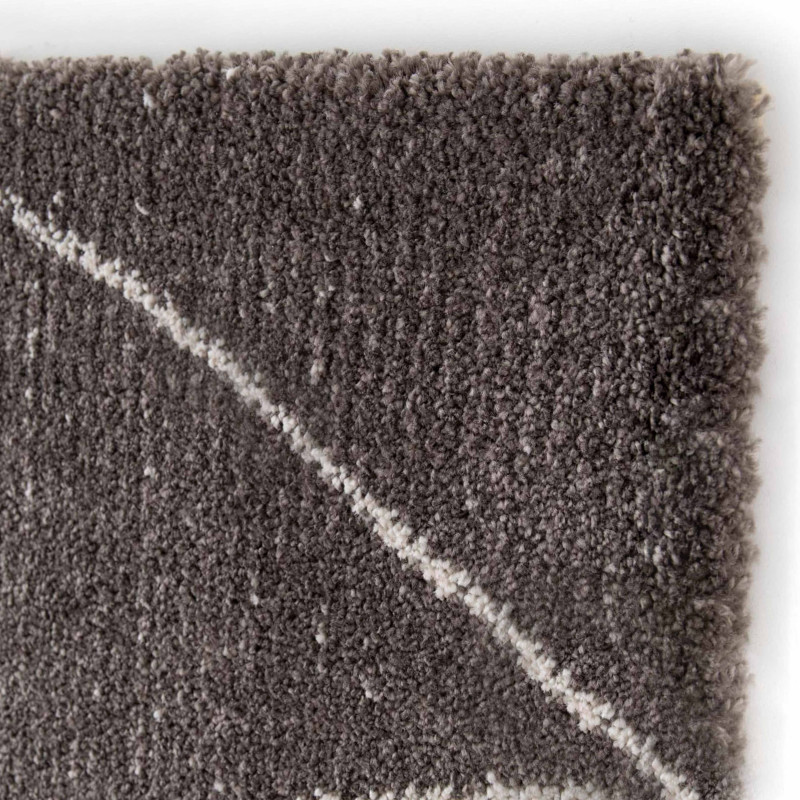 Tapis rectangulaire motif berbère à poils courts