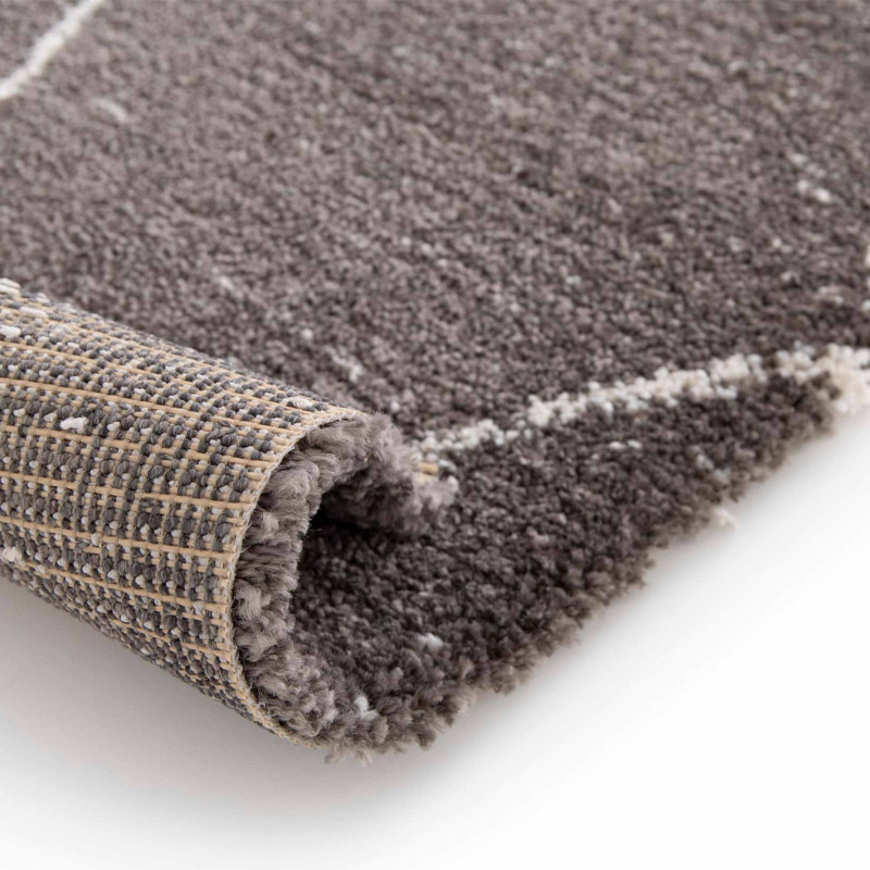 Tapis rectangulaire motif berbère à poils courts