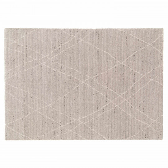 Tapis rectangulaire motif berbère à poils courts