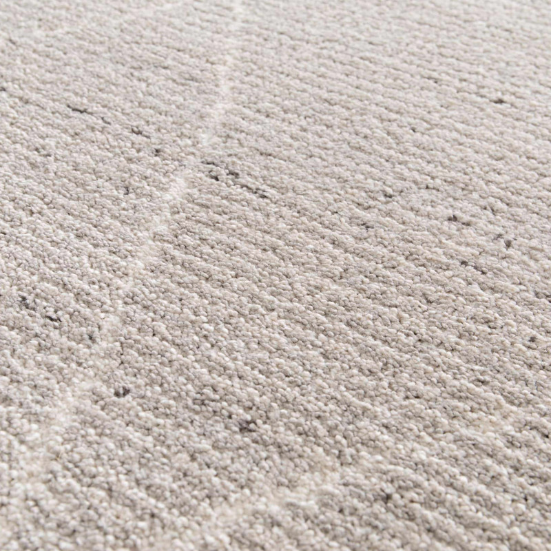 Tapis rectangulaire motif berbère à poils courts