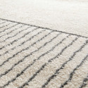 Tapis rectangulaire motif linéaire à poils courts