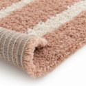 Tapis rectangulaire motif arc-en-ciel à poils longs