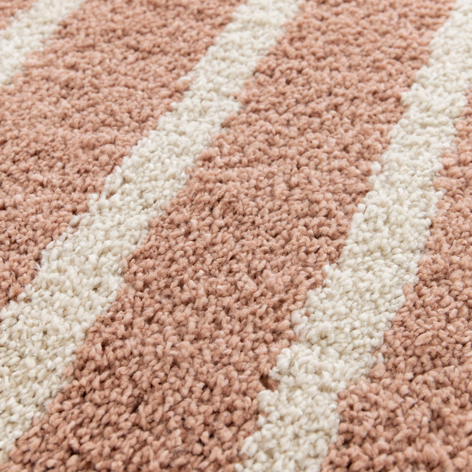 Tapis rectangulaire motif arc-en-ciel à poils longs