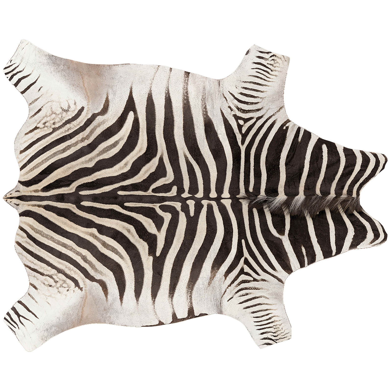 Tapis imitation peau de zèbre