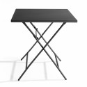 Table de jardin carrée pliante (70 x 70 cm)