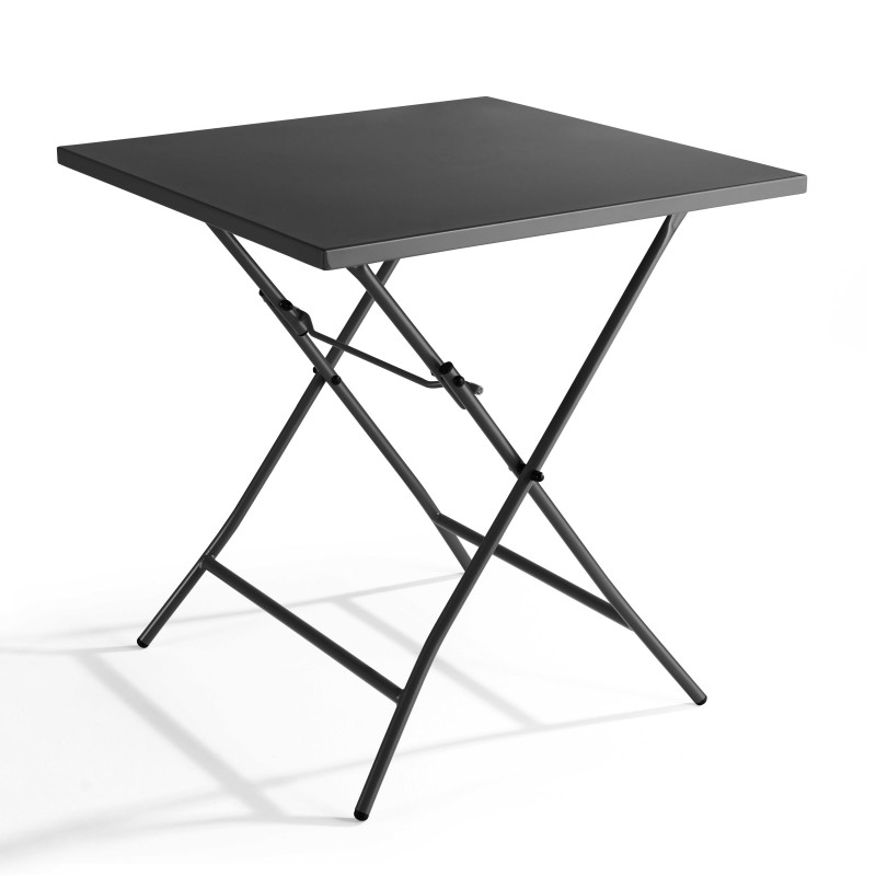 Table de jardin carrée pliante (70 x 70 cm)
