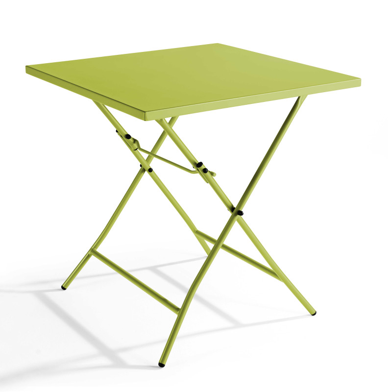 Table de jardin carrée pliante (70 x 70 cm)