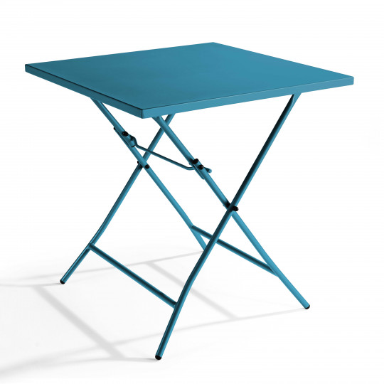 Table de jardin carrée pliante (70 x 70 cm)