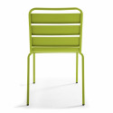 Table de jardin et 8 chaises en métal