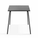 Ensemble table carrée (70 x 70 x 72 cm) et 4 chaises avec accoudoirs