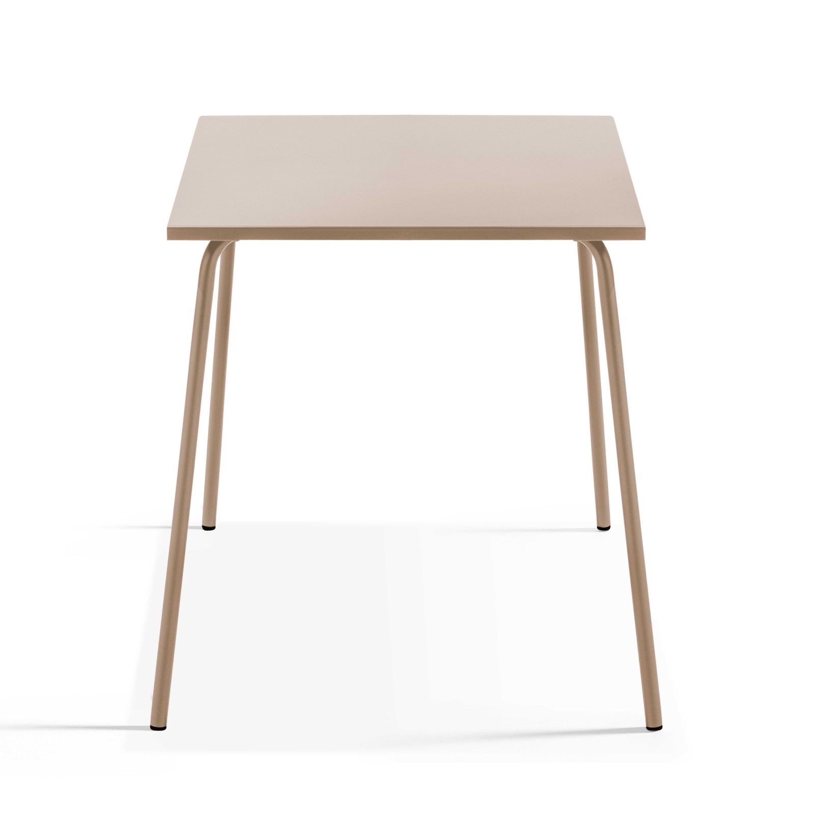 Ensemble table carrée (70 x 70 x 72 cm) et 4 chaises avec accoudoirs