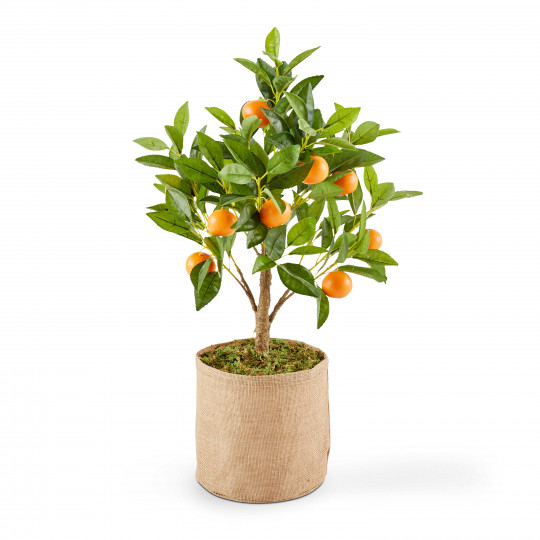 Citronnier artificiel en pot hauteur 115 cm