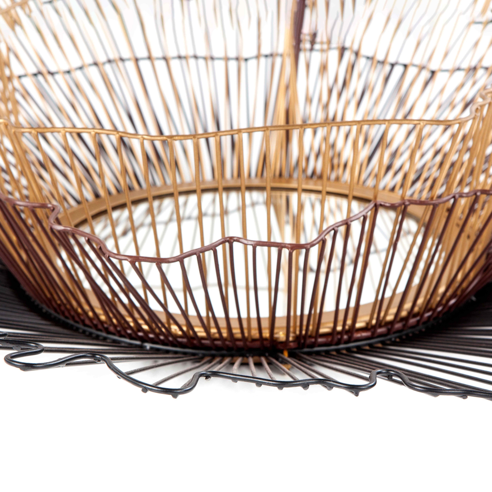 Miroir en métal et bronze