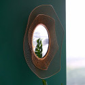 Miroir en métal forme organique