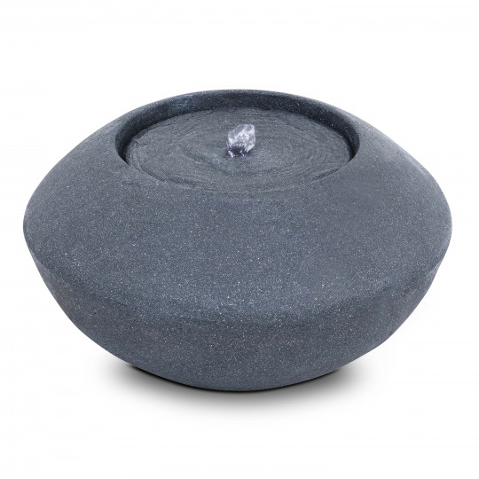 Fontaine de jardin ronde en pierre reconstituée ⌀50 x 28cm