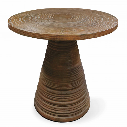Table basse sculpté en bois de suar massif