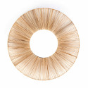 Miroir en rotin naturel