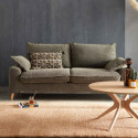 Table basse ronde placage chêne Ø 80 cm