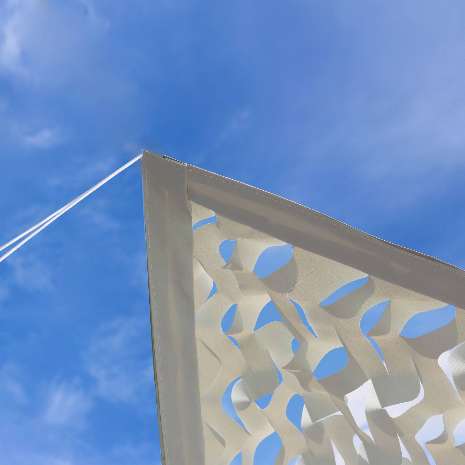 Voile d'ombrage ajourée réversible rectangulaire 3 x 4 m