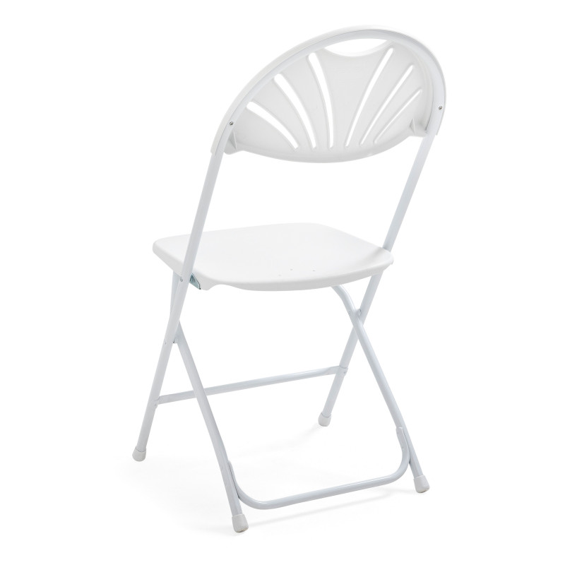 Chaise pliante blanche confortable Lot de 4