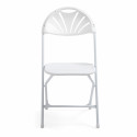 Chaise pliante blanche confortable Lot de 4