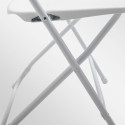 Chaise pliante blanche confortable Lot de 4