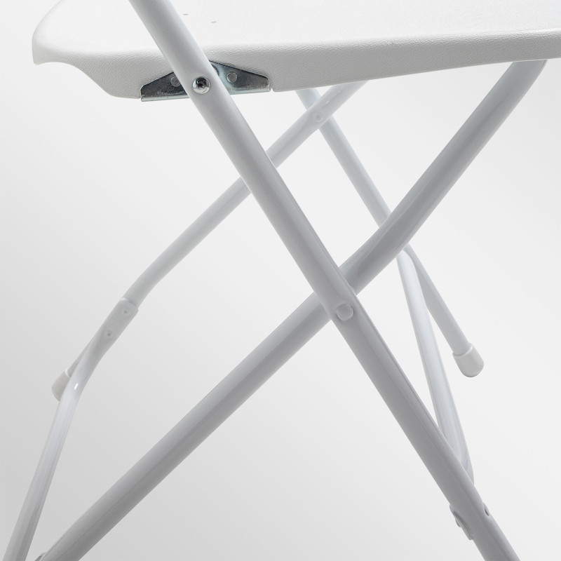 Chaise pliante blanche confortable Lot de 4