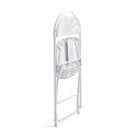 Chaise pliante blanche confortable Lot de 4