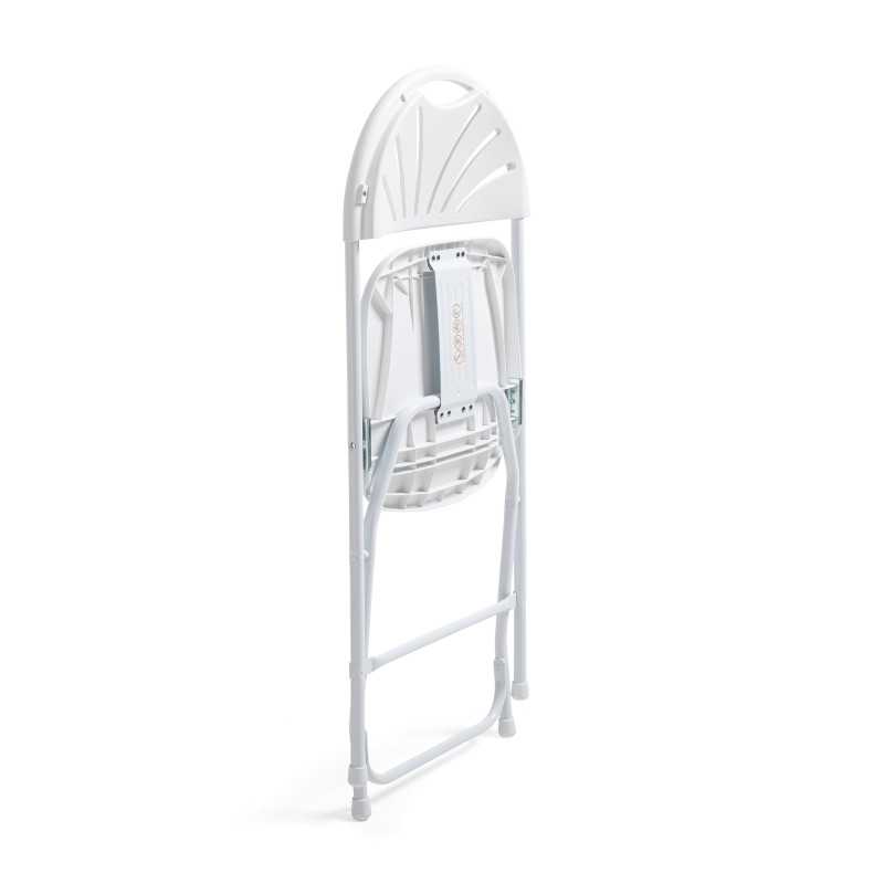Chaise pliante blanche confortable Lot de 4