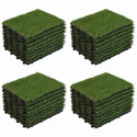 Lot dalles clipsables en gazon synthétique