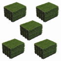 Lot dalles clipsables en gazon synthétique