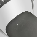 Lot 10 chaises pliantes grises et crochets de liaison - Gris anthracite