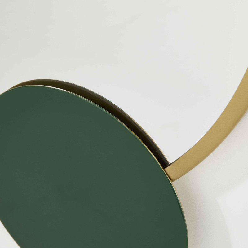 Miroir avec détail en métal émaillé