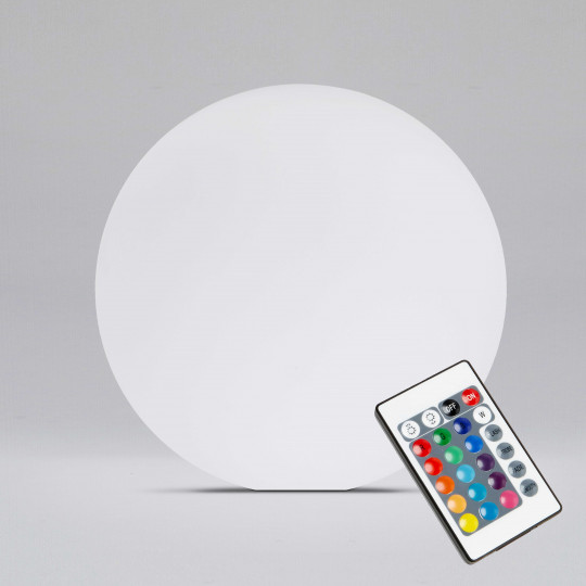 Boule LED multicolore avec télécommande  Ø40 cm