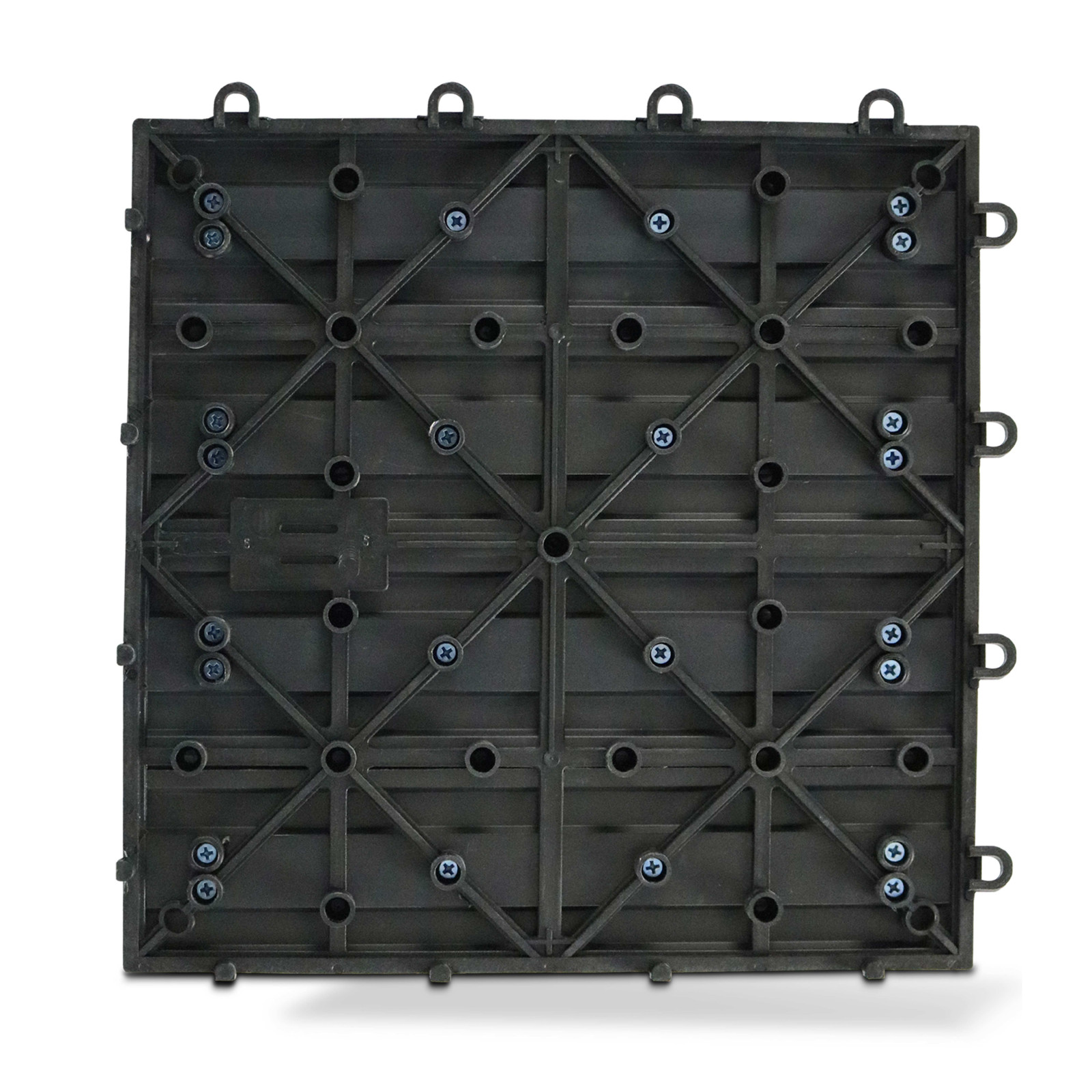 Lot dalles de terrasse clipsables bois composite