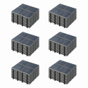 Lot dalles de terrasse clipsables à carreaux en pierre noire (30 x 30 x 2,5 cm)