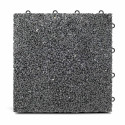 Lot dalles de terrasse clipsables en gravillon (30 x 30 x 2,5 cm)