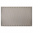 Tapis d'extérieur rectangulaire à motifs tressé double-face en polypropylène