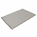 Tapis d'extérieur rectangulaire à motifs tressé double-face en polypropylène