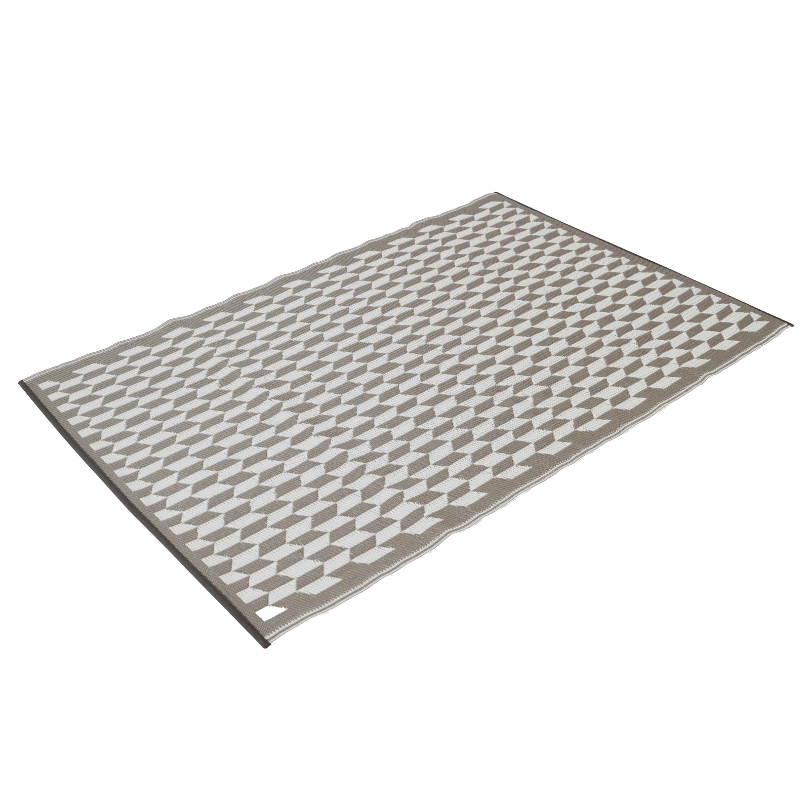 Tapis d'extérieur rectangulaire à motifs tressé double-face en polypropylène Tapis d'extérieur rectangulaire à motifs tressé double-face en polypropylène