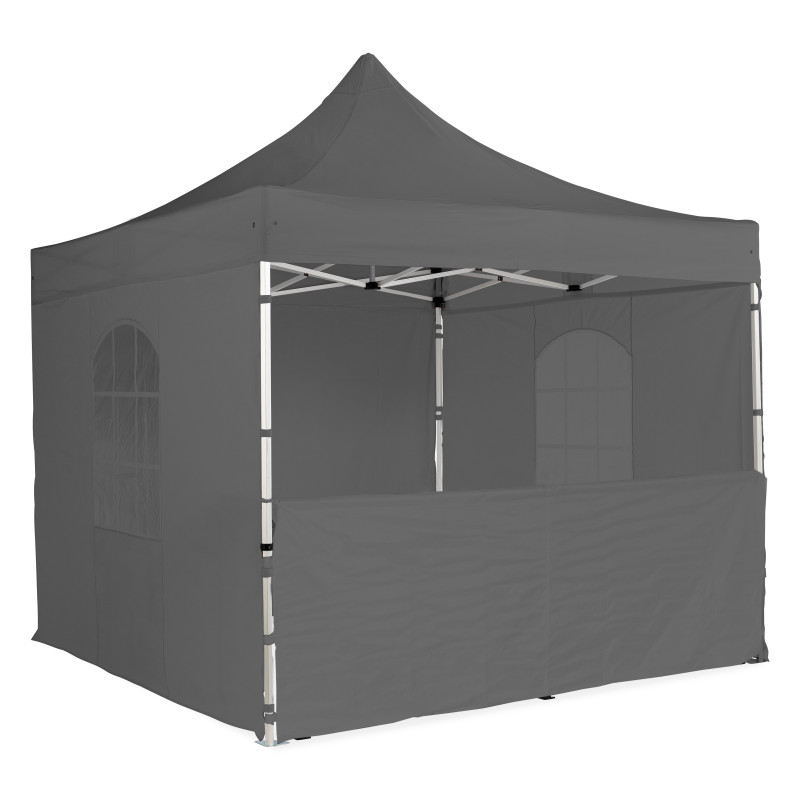 Demi mur gris 3 m pour tente pliante 40mm