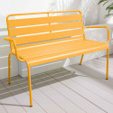 Banc de jardin en métal