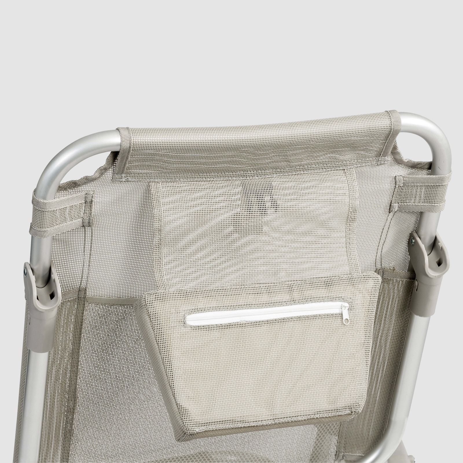 Lot de 2 chaises de plage pliantes, inclinables 4 positions