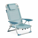 Chaise de plage pliante, inclinable 4 positions
