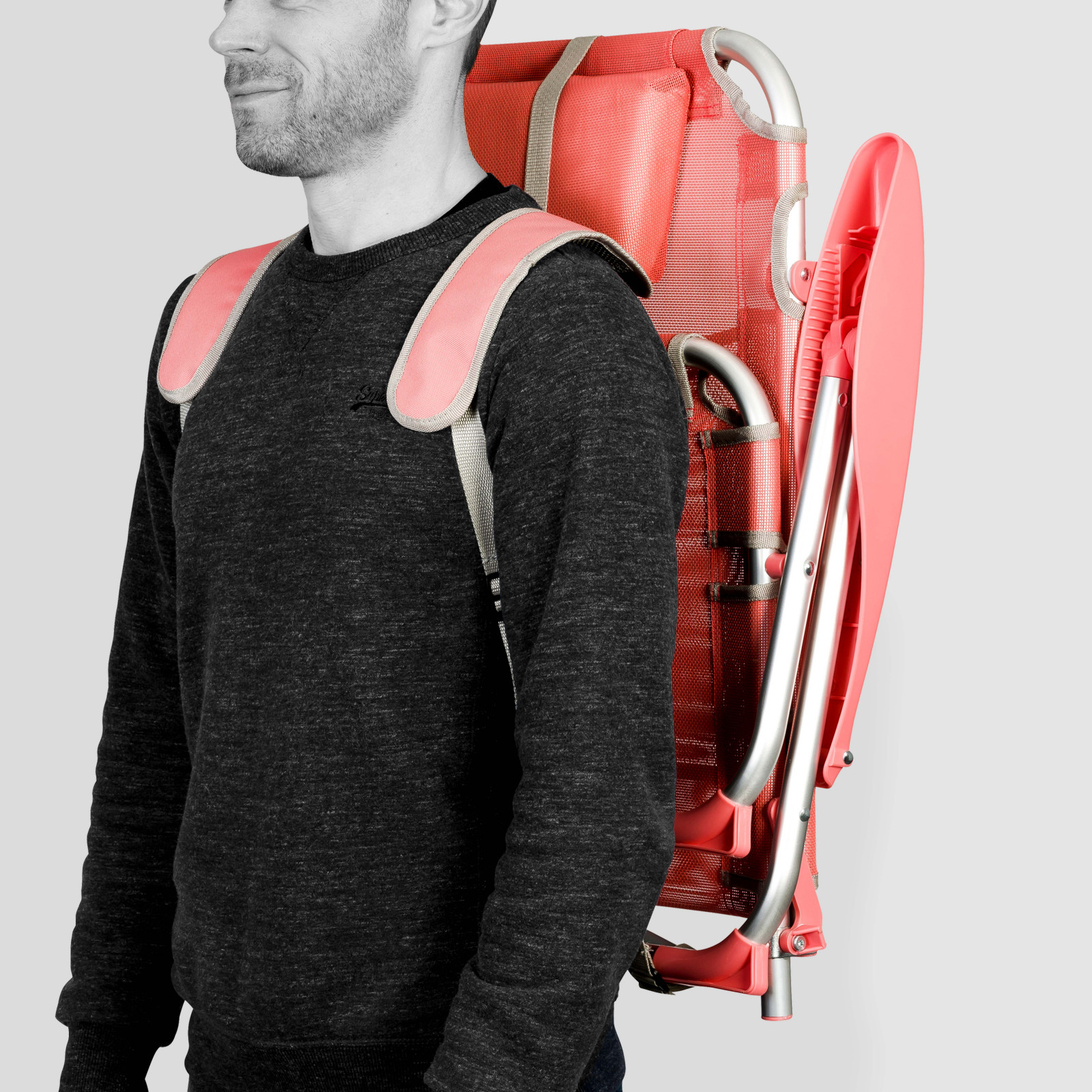 Chaise de plage pliante, inclinable 4 positions