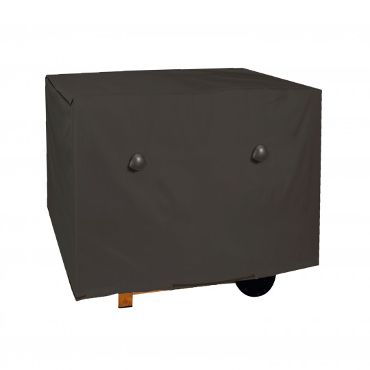 Housse pour barbecue rectangulaire noire 110 x 58 x 60 cm