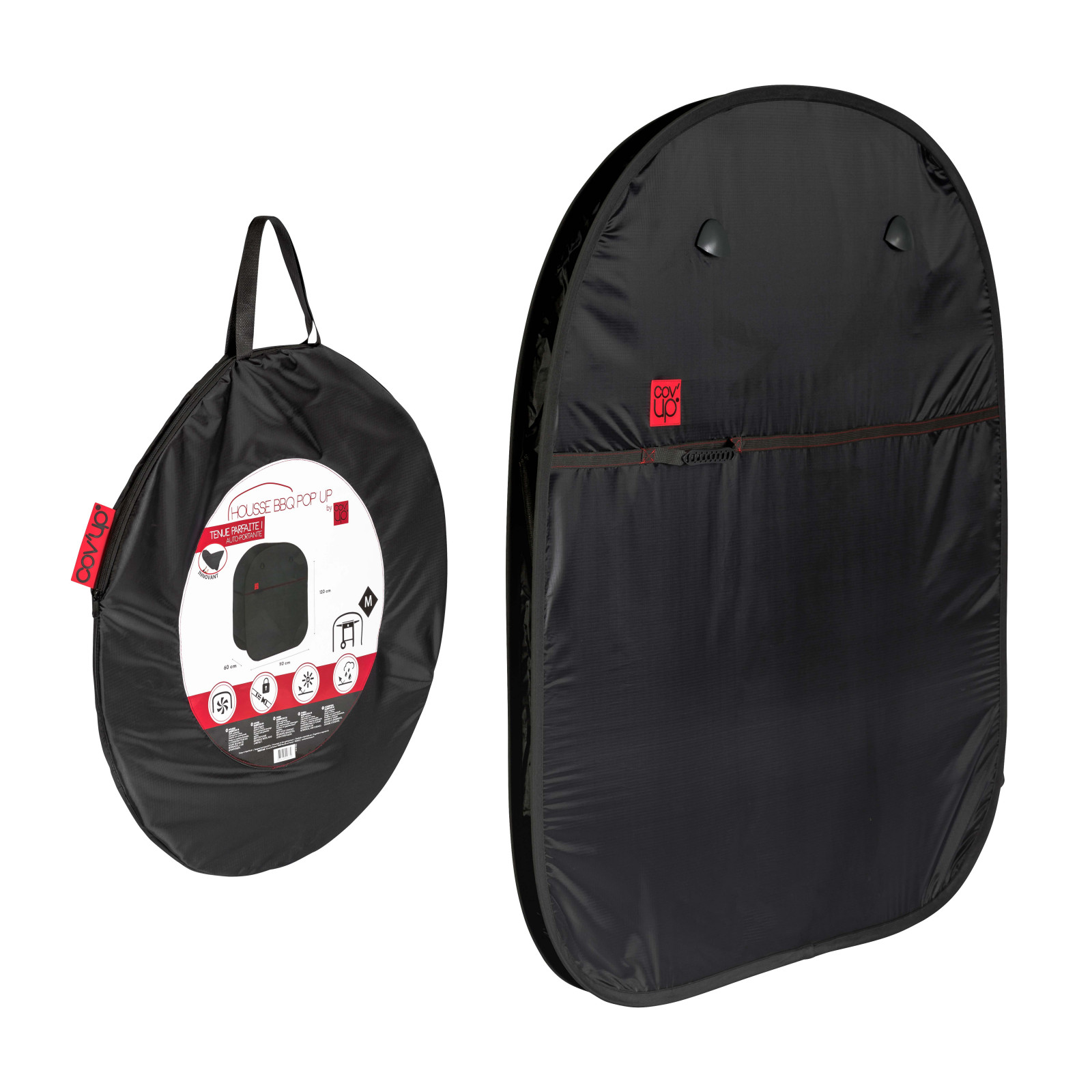 Housse barbecue rectangulaire 170 x 60 x 120 cm noire