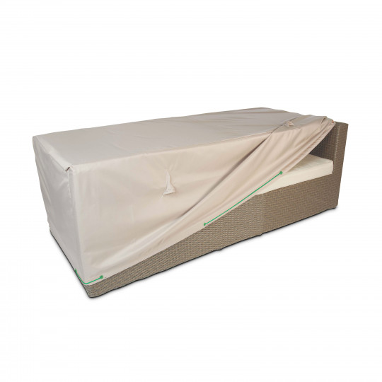 Housse canapé 205 x 75 x 60 cm taupe